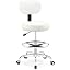 Drafting Chair with Backrest – Adjustable Foot Rest Rolling Stool with Wheels