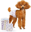 Disposable Dog Diapers (50-Pack) – Ultra-Absorbent, Foam Tail Hole, for Small Dogs