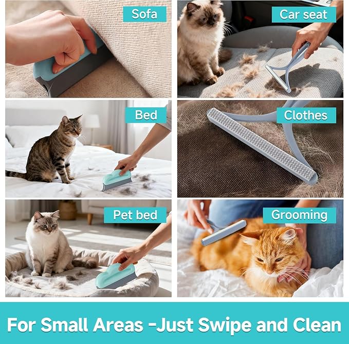 Pet Hair Removal Carpet Rake, Reusable Cleaning Broom for Carpet Surfaces